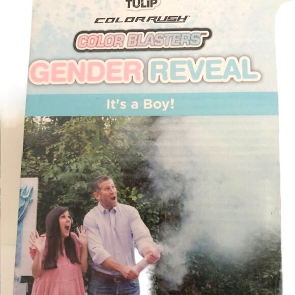 Tulip Color Blasters Gender Reveal Blue Its a Boy Set - Picture 2 of 7